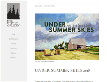 Tablet Screenshot of fogforestgallery.ca